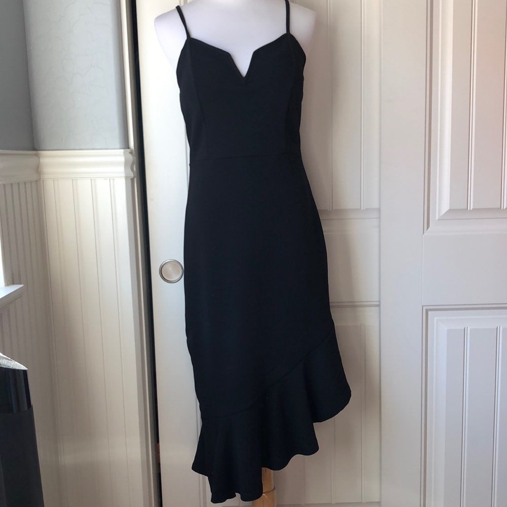 Don’t You Dare Asymmetrical Black Dress